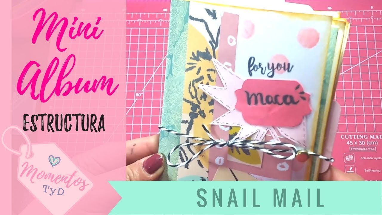 Mini album  estructura para snail mail
