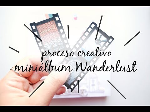 PROCESO CREATIVO SCRAPBOOKING Contraportada minialbum Wanderlust