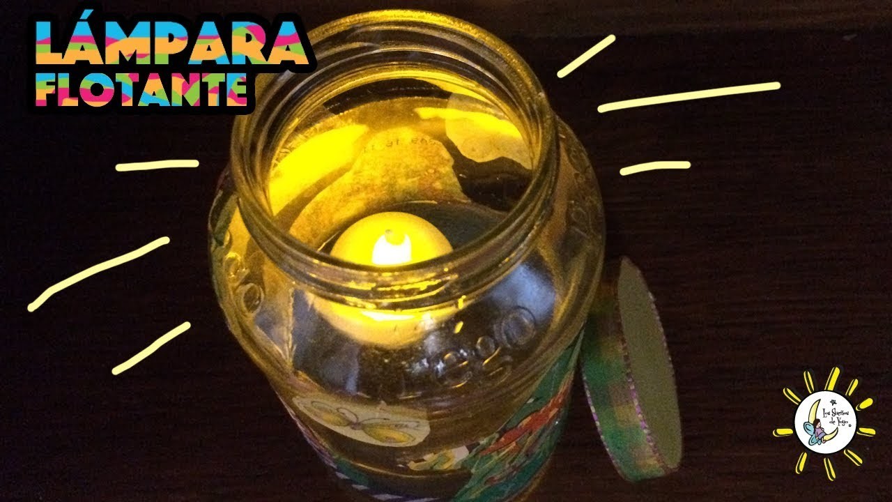 Vamos a crear una lámpara flotante con material reciclado y decoupage