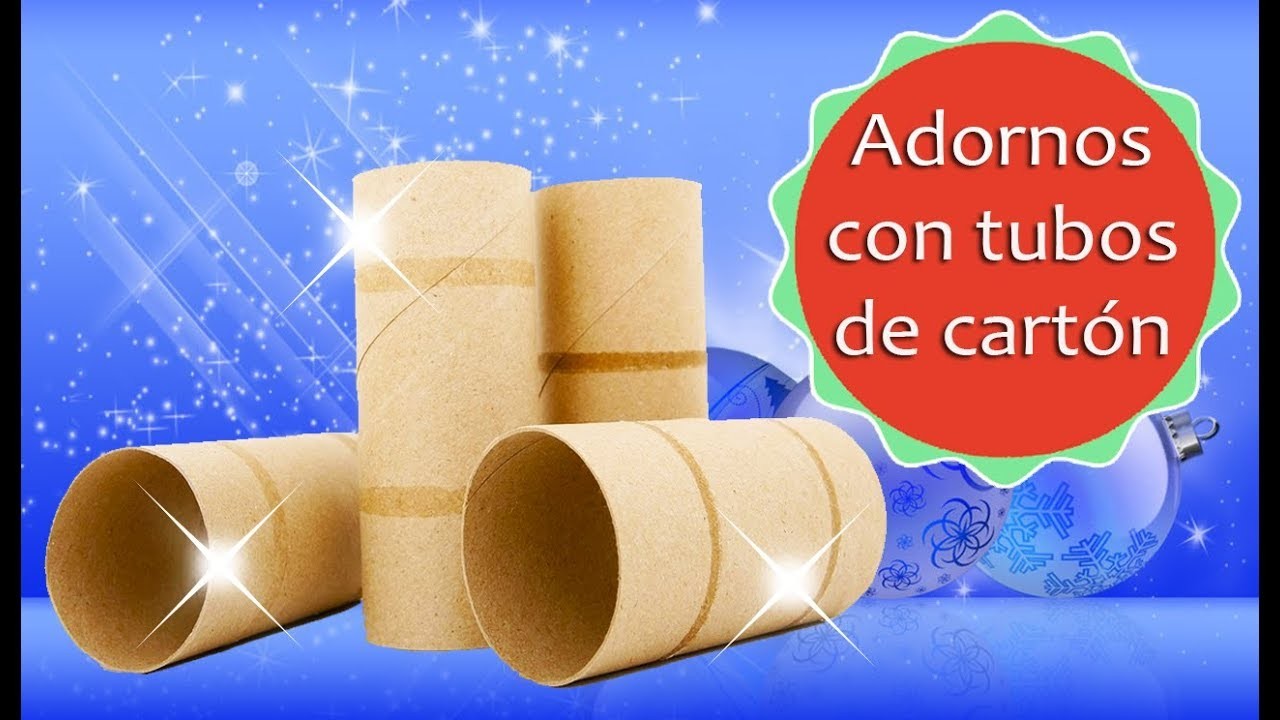 10 Adornos Navideños con tubos de papel higiénico - (Reciclaje) Ecobrisa DIY
