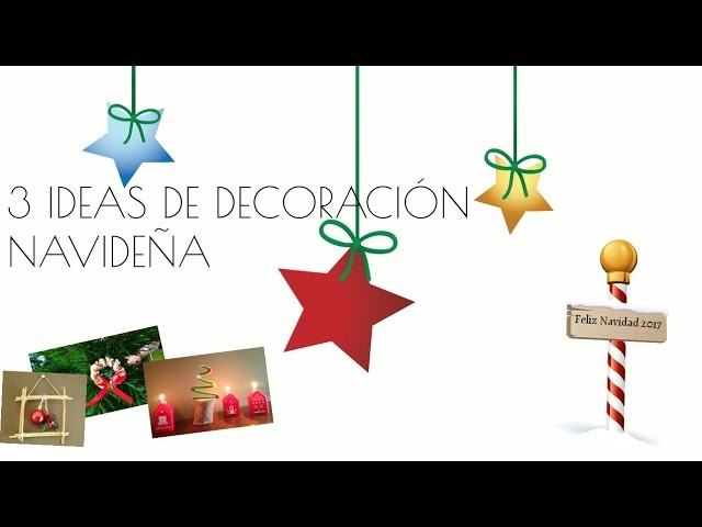 3 DIY  SUPER FÁCILES + ADORNOS NAVIDEÑOS 2017, EASY CHRISTMAS 2017, BROCHE