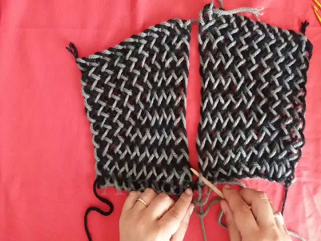 3 Metodos para unir tejidos en telar bastidor (aguja o crochet. con y sin estambre)