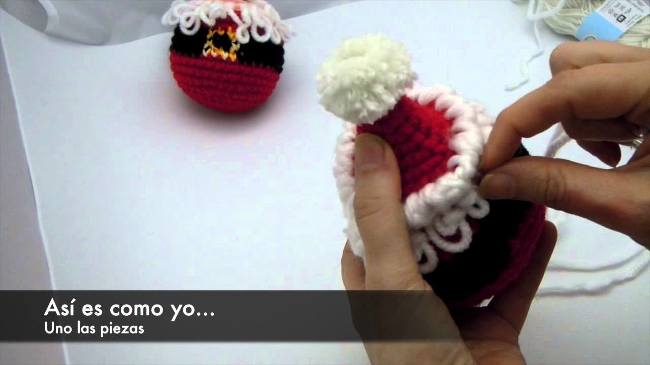 Bolita Papa Noel finalizacion (bolita navideña)