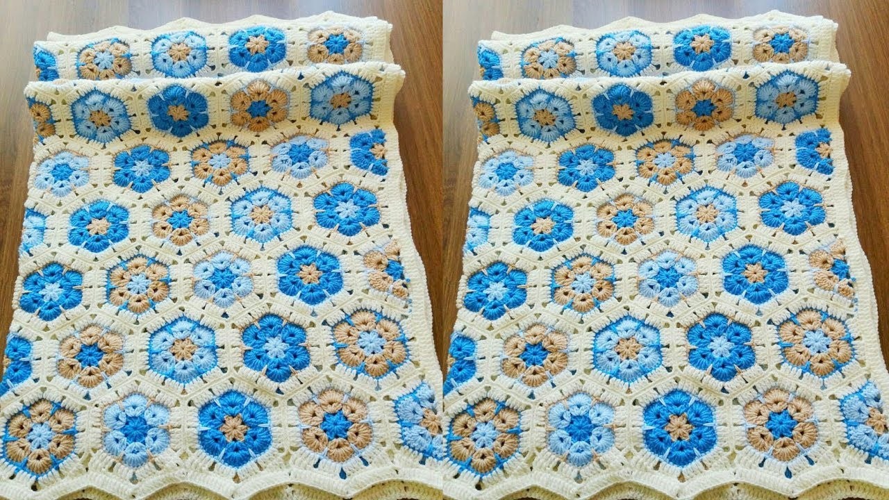 COLCHA, COBIJA, MANTA - TEJIDO FÁCIL A CROCHET