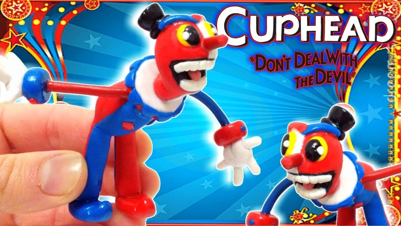 Como Hacer A Beppi The Clown De CupHead Con Arcilla Polimerica | Fimo | Polymer Clay Tutorial