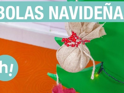 Cómo hacer bolas de Navidad con poliespán · Handfie DIY