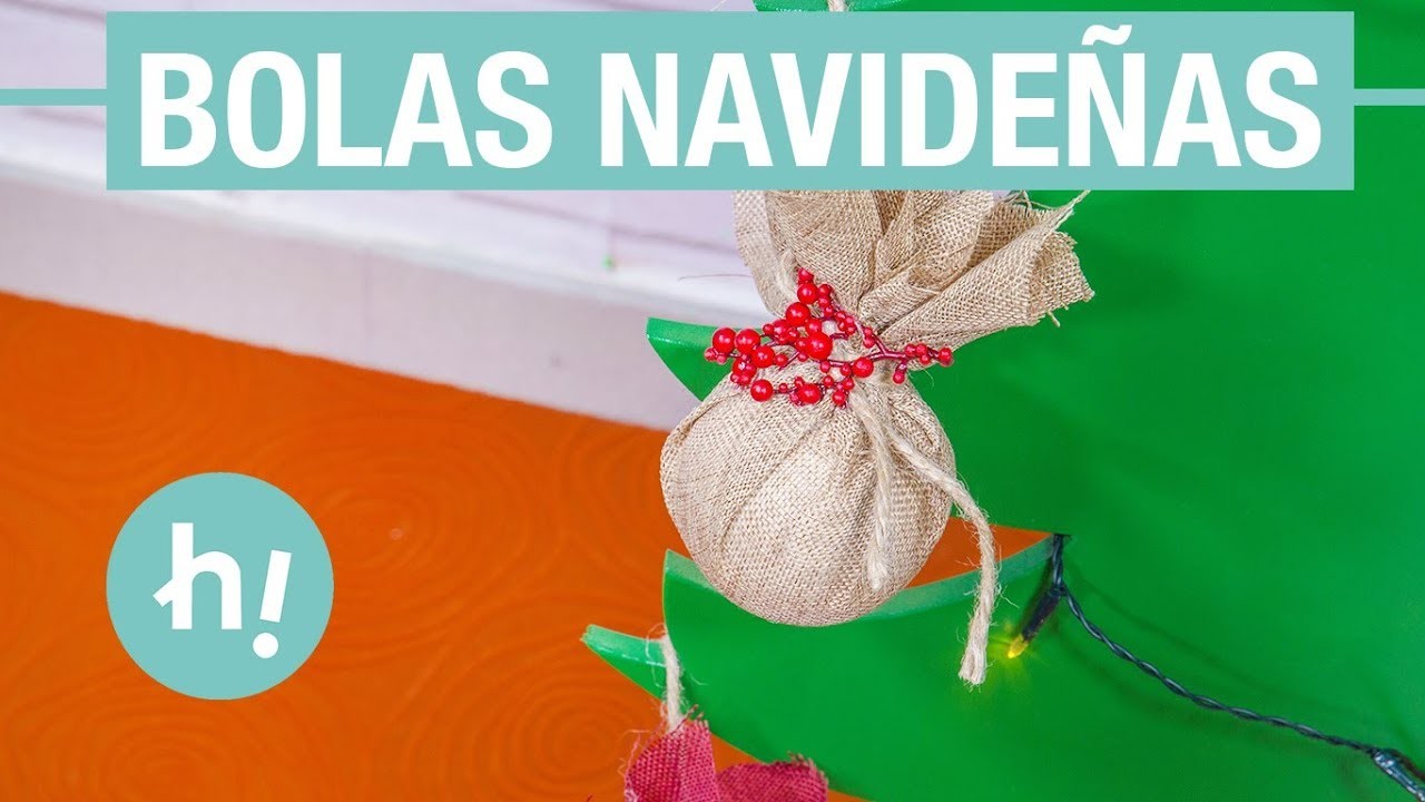 Cómo hacer bolas de Navidad con poliespán · Handfie DIY