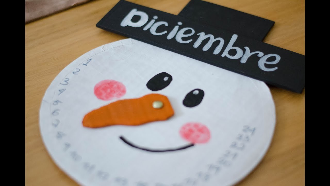 Cómo hacer  Calendario de Navidad con Carton reciclado tutorial: DIY Dulce Manzana