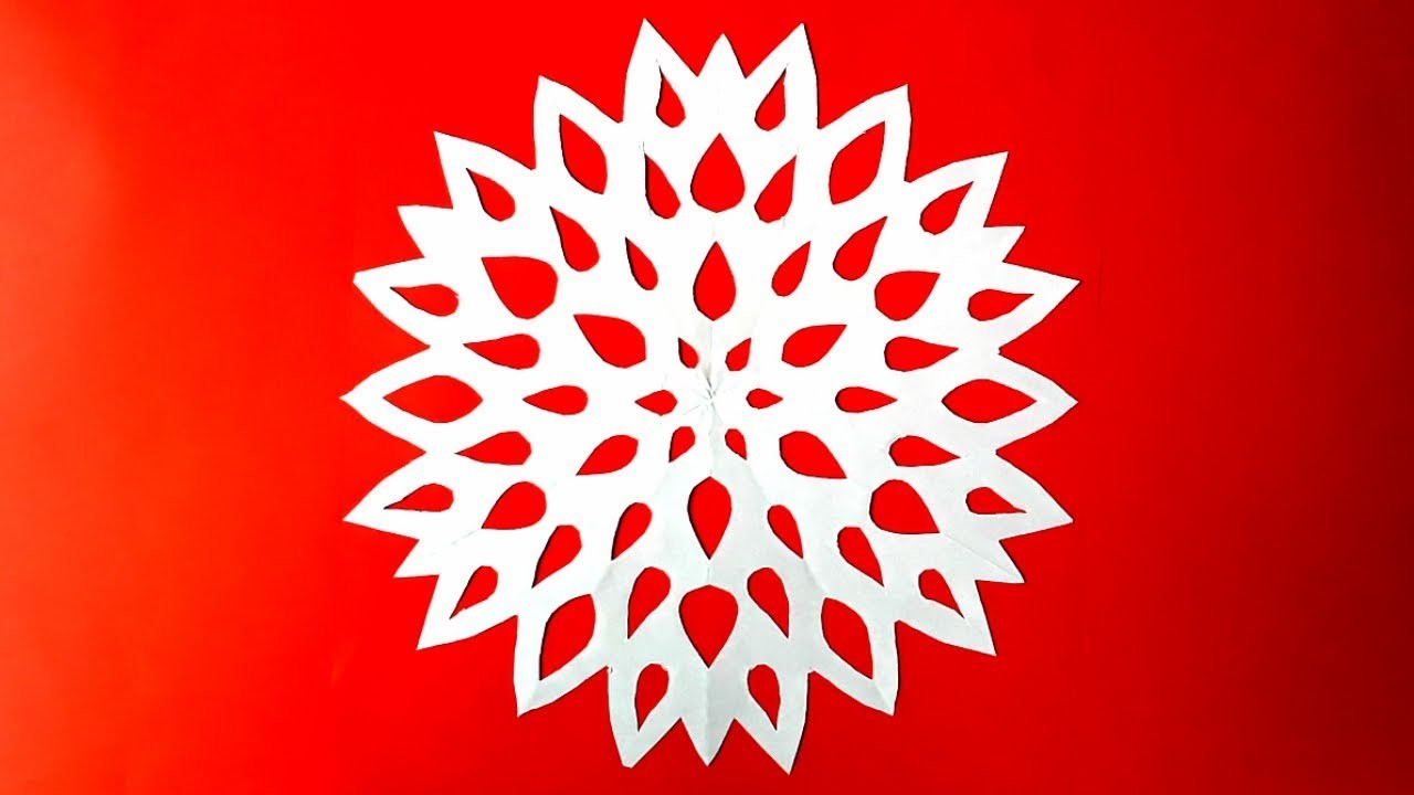 Como Hacer Copos de Nieve de papel - Paper snowflakes Origami(Tutorial)