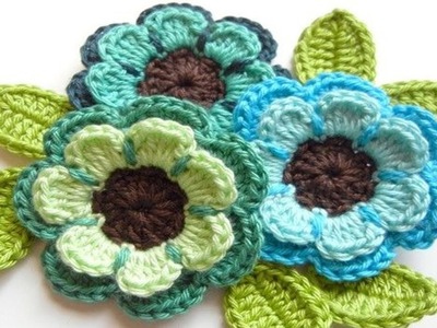 Como Tejer Flores Primaveral -- Tejidos a Crochet