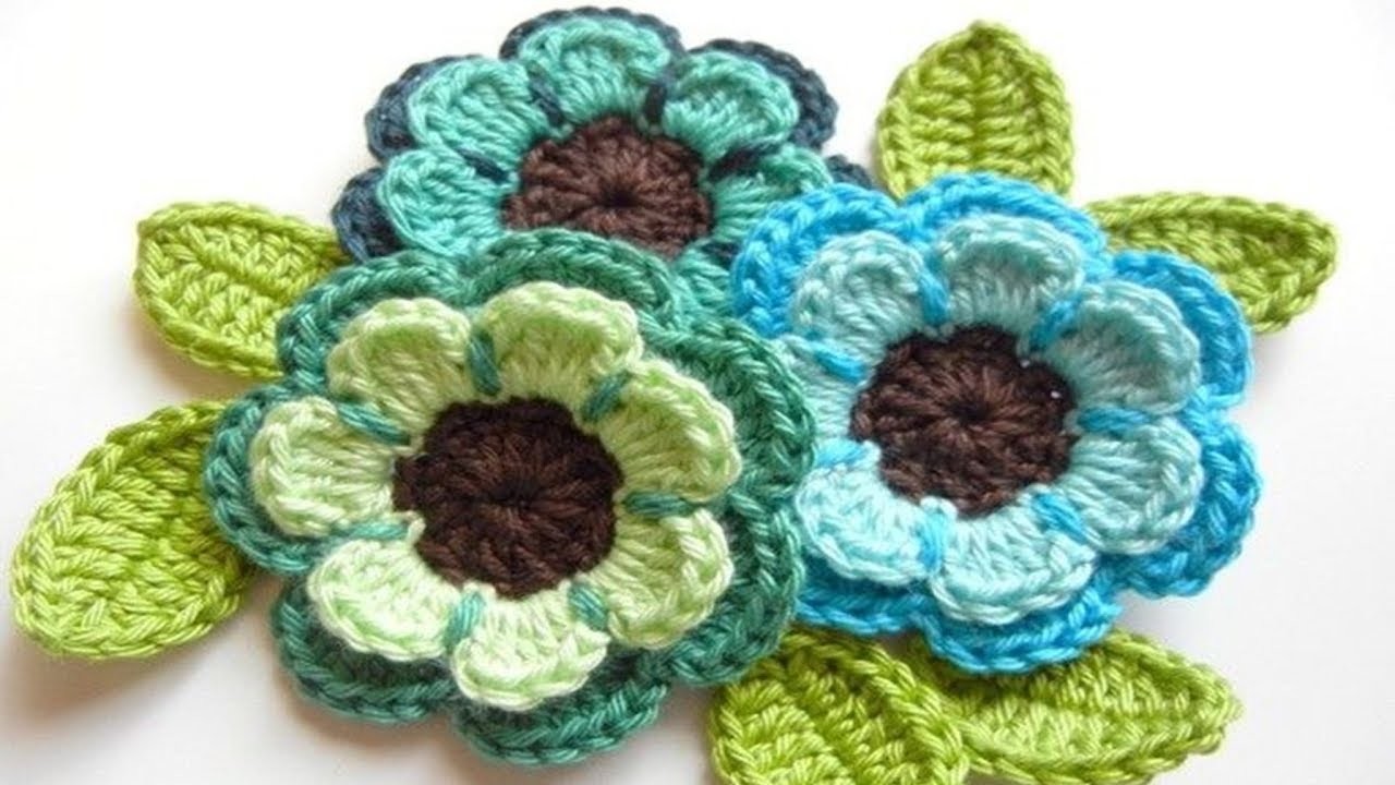 Como Tejer Flores Primaveral -- Tejidos a Crochet