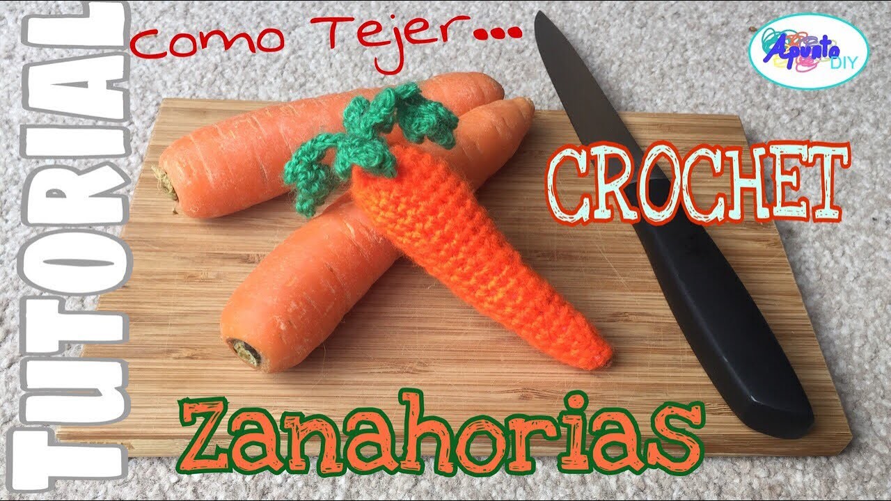 Como tejer Zanahorias a Crochet