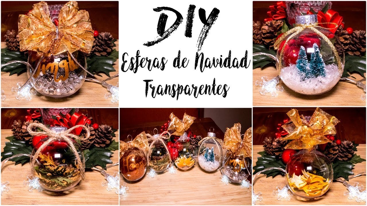 DIY ESFERAS DE NAVIDAD TRANSPARENTES | DIY CLEAR CHRISTMAS ORNAMENTS | ARELI DURAZO