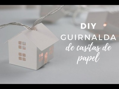 DIY Guirnalda de casitas de papel | Bluca