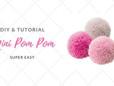 DIY How to Make Mini Pom Pom | Como hacer pompones