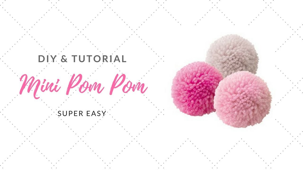 DIY How to Make Mini Pom Pom | Como hacer pompones
