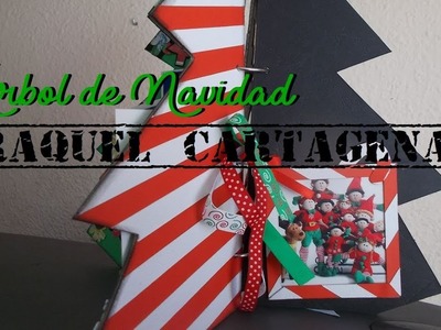 DIY TUTORIAL SCRAPBOOKING CARTONAJE album arbol de navidad