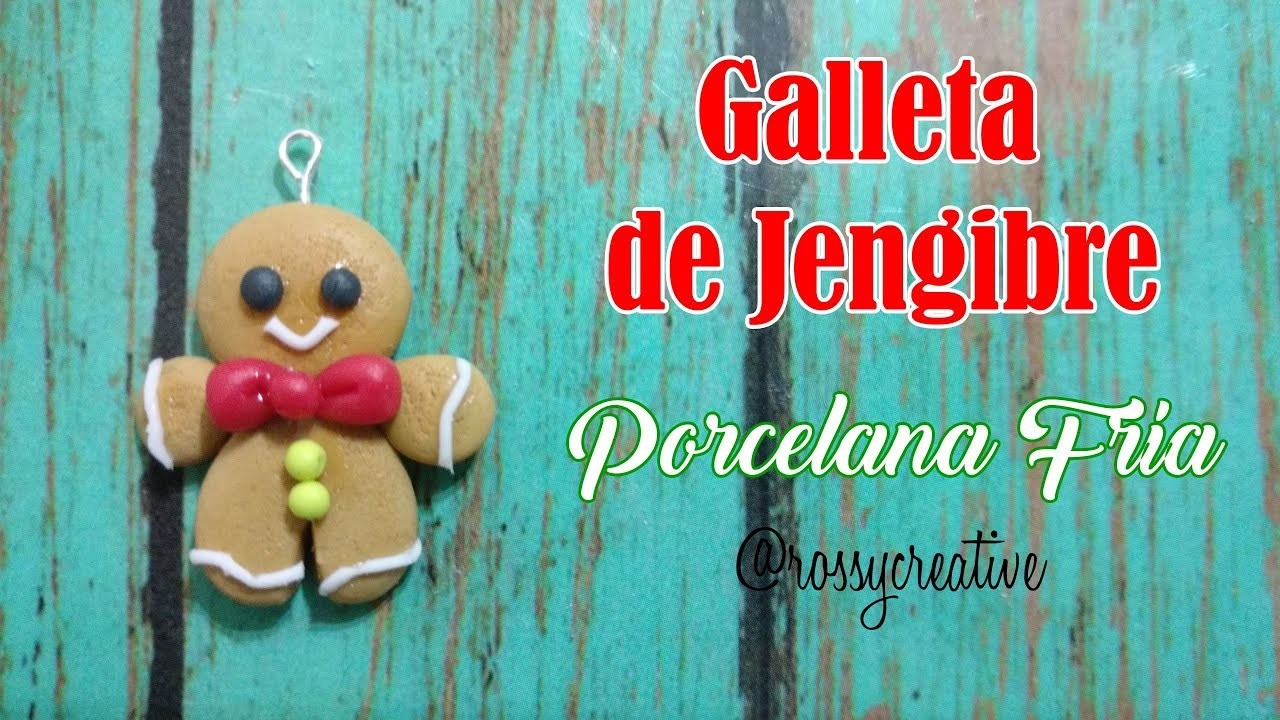 GALLETITA DE JENGIBRE Porcelana Fria. Ginger Cookie Kawaii