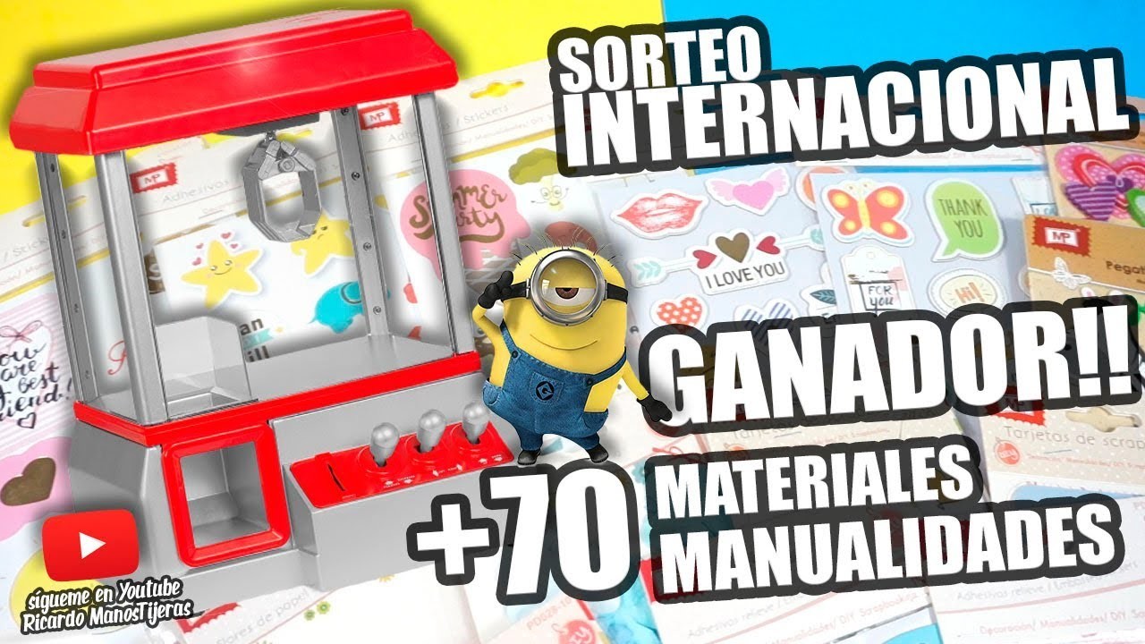 GANADOR SORTEO INTERNACIONAL HAUL MATERIALES MANUALIDADES|Manualidades|DIY