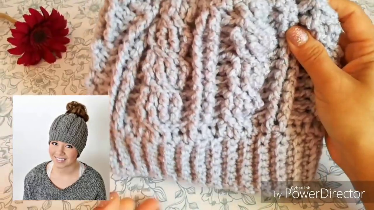 GORRO COLETERO Tejido a Crochet