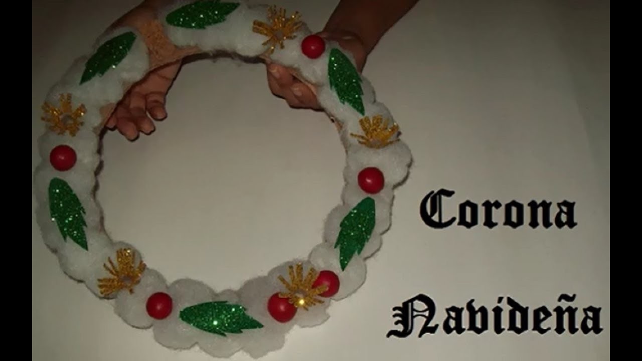 HERMOSA CORONA NAVIDEÑA. Christmas wreath. Manualidades