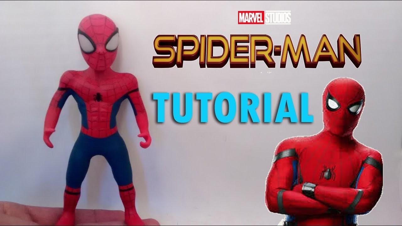 How to make Spiderman Cold Porcelain. Polymer Clay | Como hacer a Spiderman Porcelana Fría Tutorial