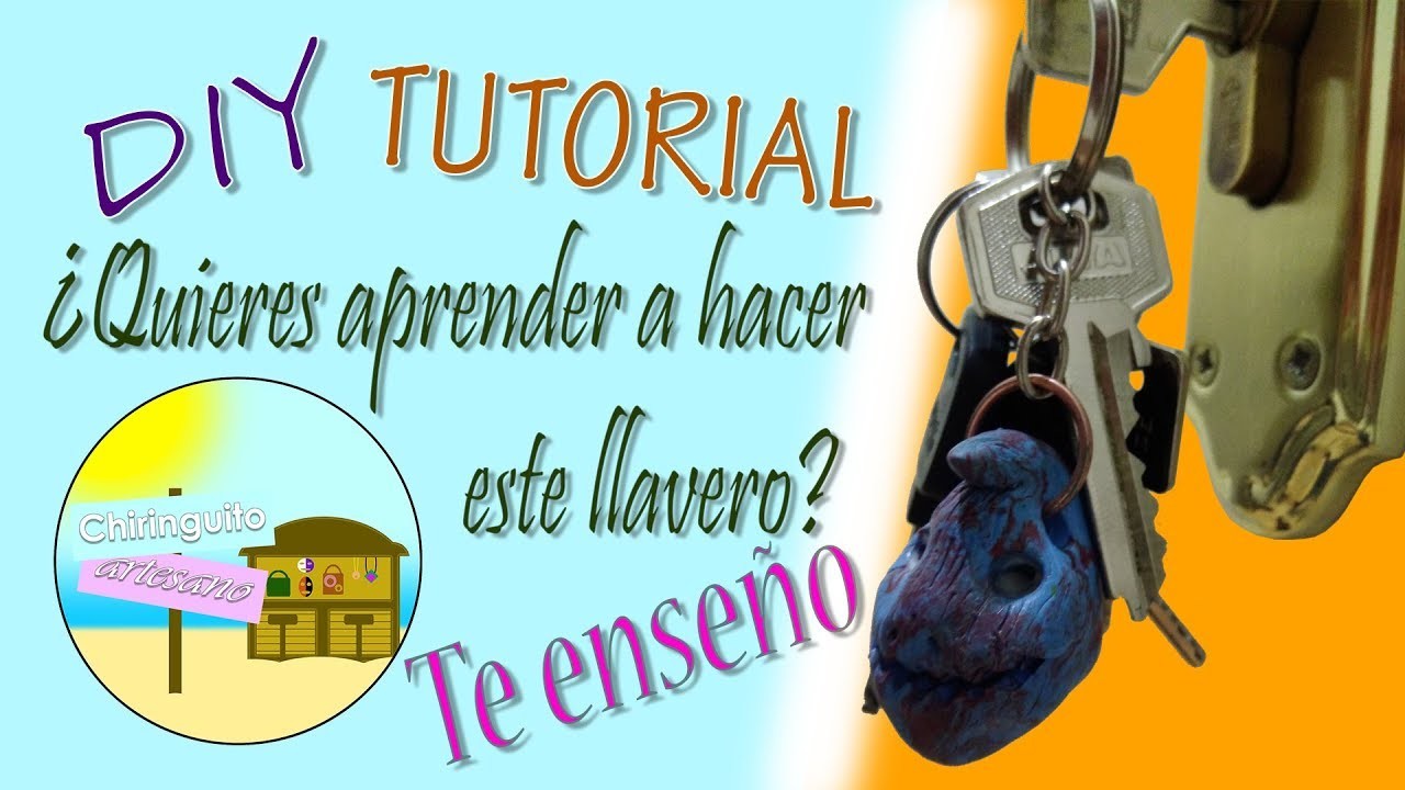 Llavero fácil paso a paso en arcilla polimérica