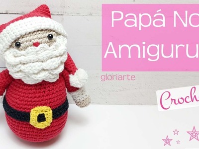 Papá Noel de ganchillo amigurumi. Crochet amigurumi Santa Claus.