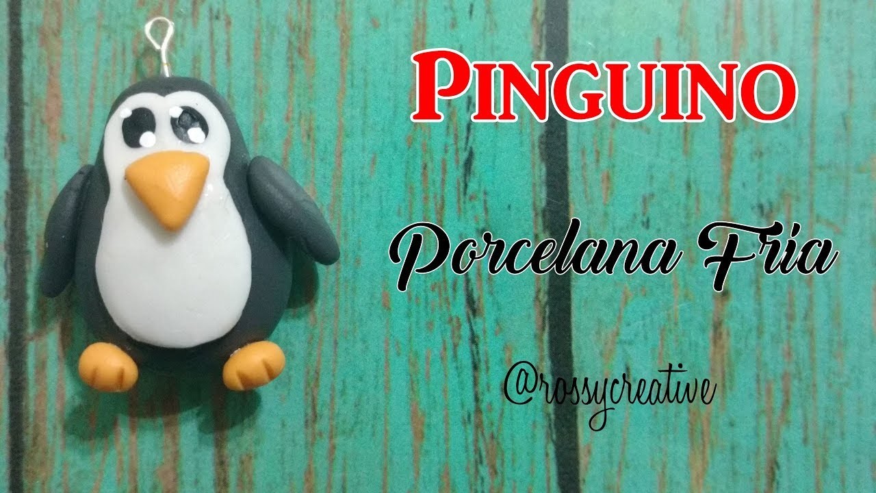 PINGUINO en porcelana fria. DIY Easy Cold porcelain penguin