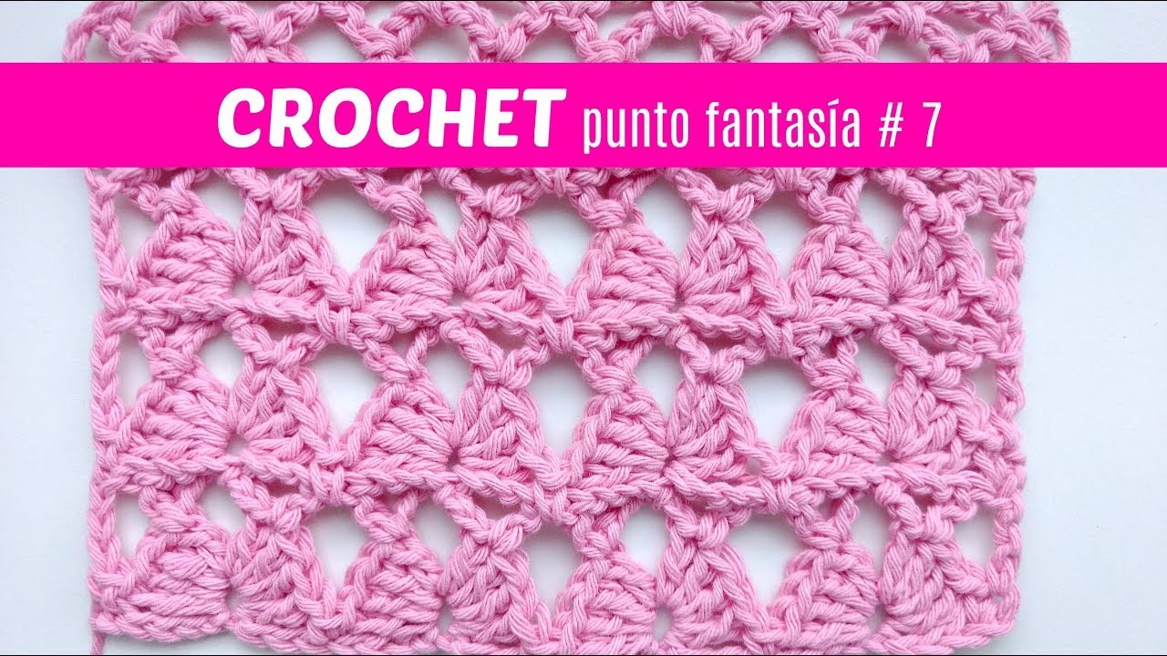 Puntos fantasia a crochet # 7