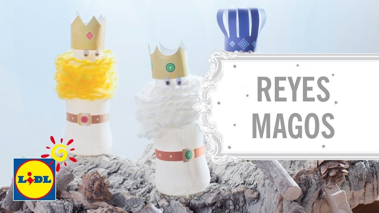 Reyes Magos con Botes de Yogur - Manualidades DIY Navidad