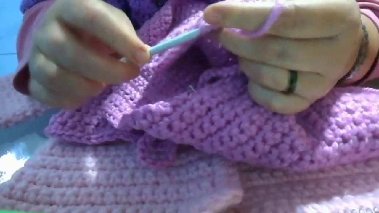 Segunda parte de abrigo a crochet  empezando de abajo entero. Muy bonito y fácil .????