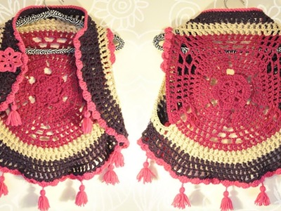 TEJE CHALECO -  TEJIDO A CROCHET