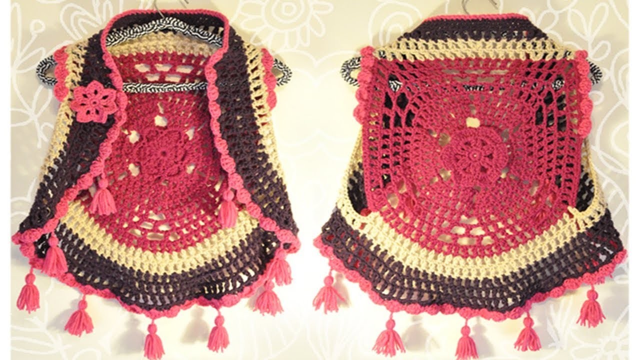 TEJE CHALECO -  TEJIDO A CROCHET