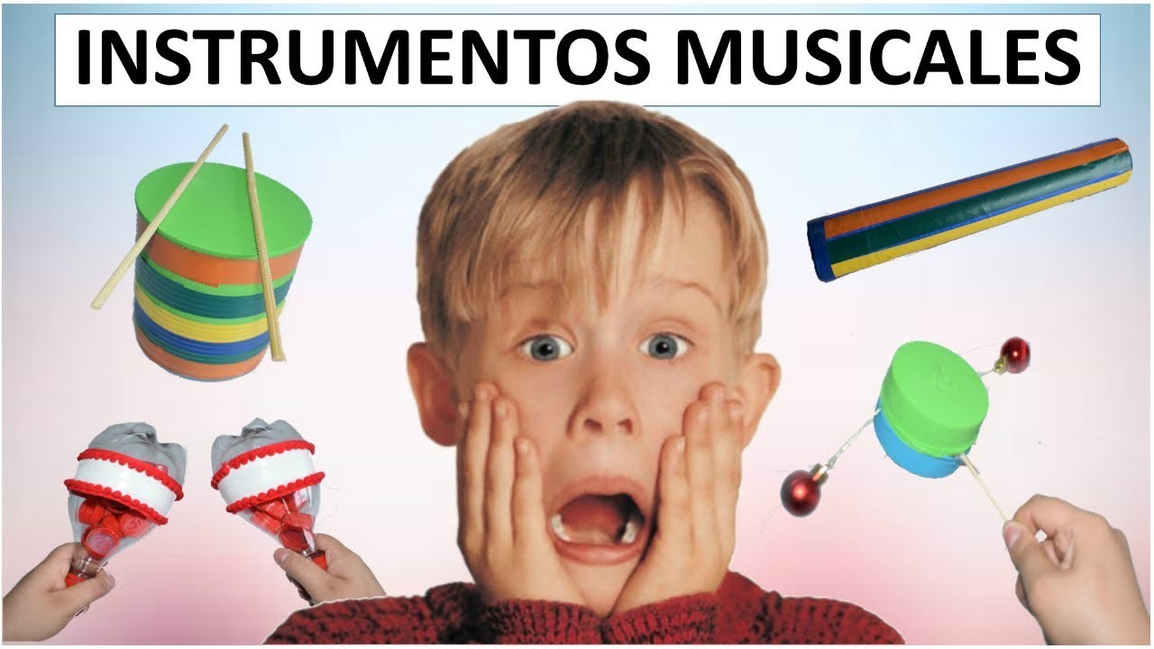 11 INSTRUMENTOS MUSICALES CON MATERIAL RECICLADO PARA NIÑOS (15 IDEAS PARA NAVIDAD)