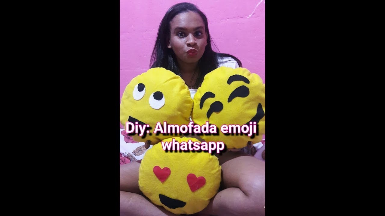 2°Video Especial Dezembro | Diy -Almofada emoji whtasapp