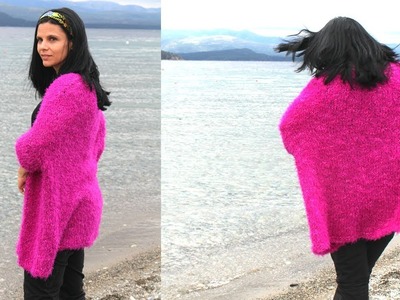 Abrigo tejido en punto jersey