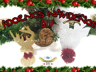 ADORNOS NAVIDEÑOS EN FORMA DE RENO | TUS MANUALIDADES DIY