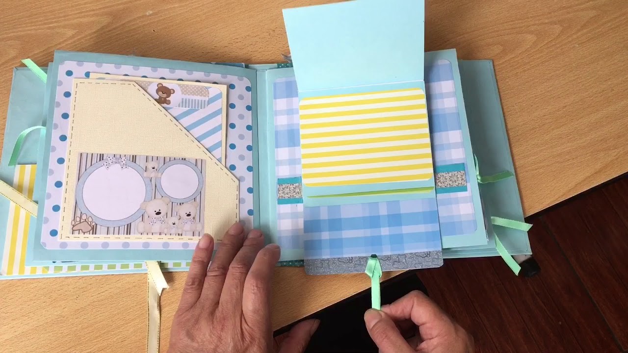 Álbum bebe osito Scrapbook