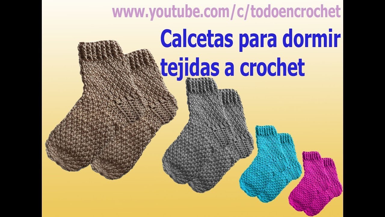 Calcetines o medias termicas tejidas  a crochet para hombres, damas y niños