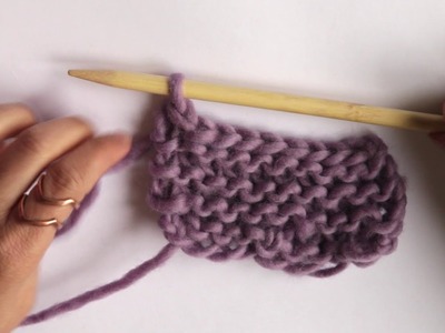 Cerrar puntos en el tejido a palillos