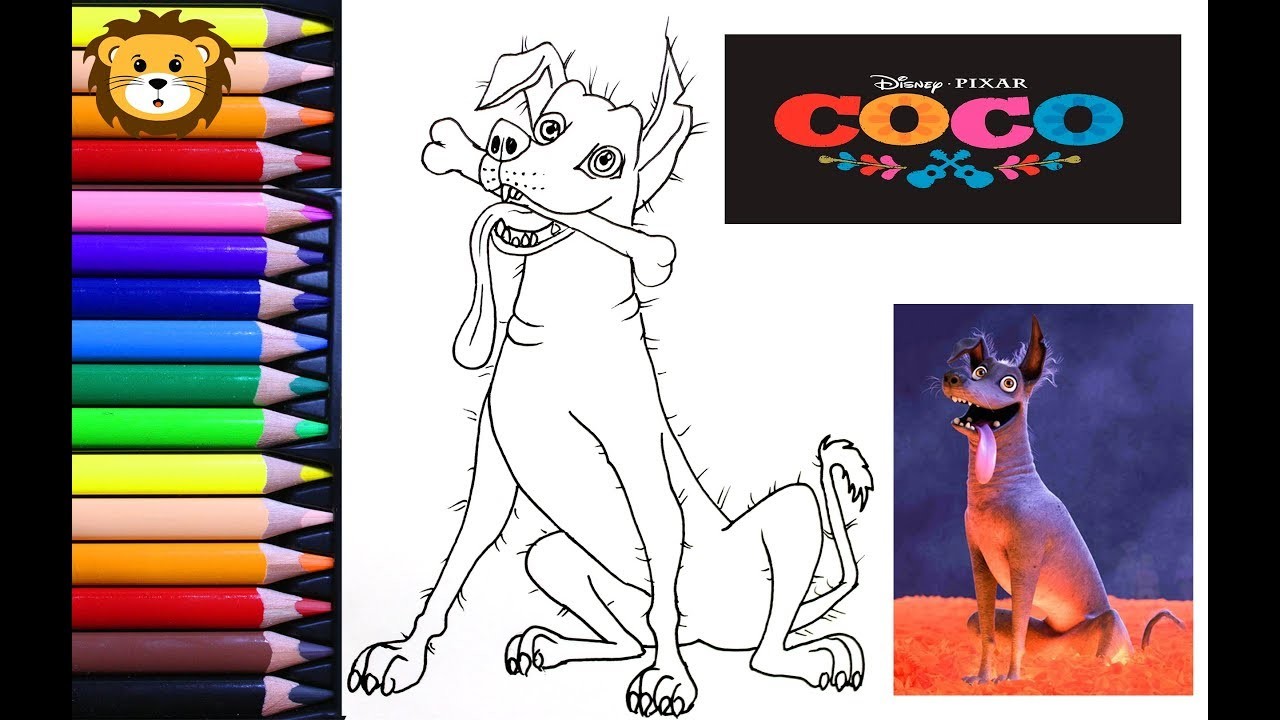 Como Dibujar - Dante - Coco - Disney - Dibujos para niños - Draw and Coloring Book for Kids