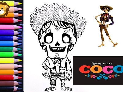 Como Dibujar - Hector - Kawaii - Coco - Dibujos para niños - Draw and Coloring Book for Kids