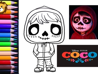 Como Dibujar - Miguel - Kawaii - Coco - Dibujos para niños - Draw and Coloring Book for Kids
