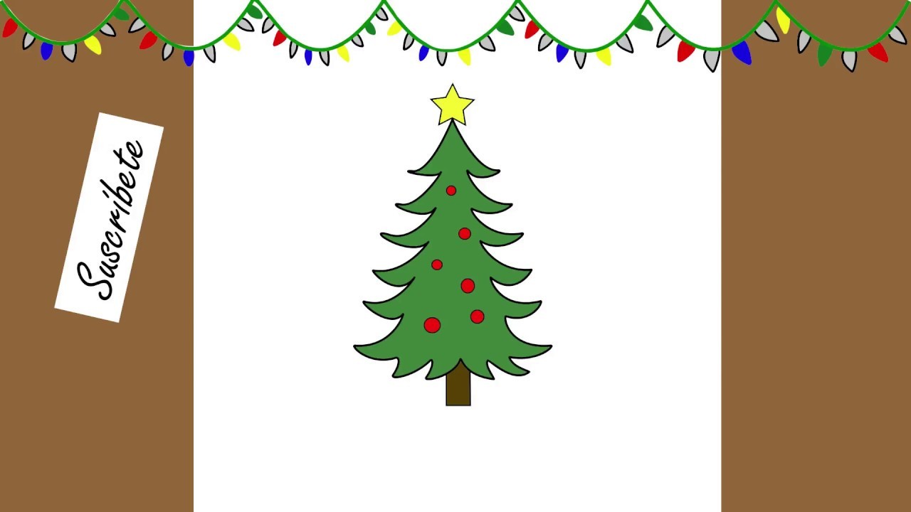 Como dibujar un árbol de navidad