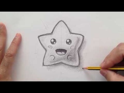 Cómo dibujar una estrella kawaii