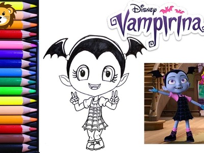 Como Dibujar - Vampirina - Kawaii - Disney - Dibujos para niños - Draw and Coloring Book for Kids