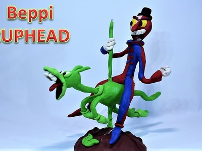 Como hacer a Beppi el payaso de cuphead de plastilina,Making Beppi boss cuphead
