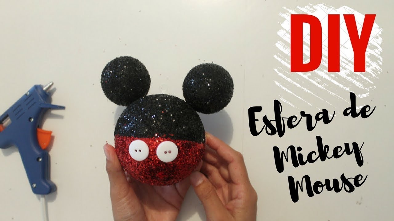 Como hacer Esferas  de Navidad de Mickey Mouse