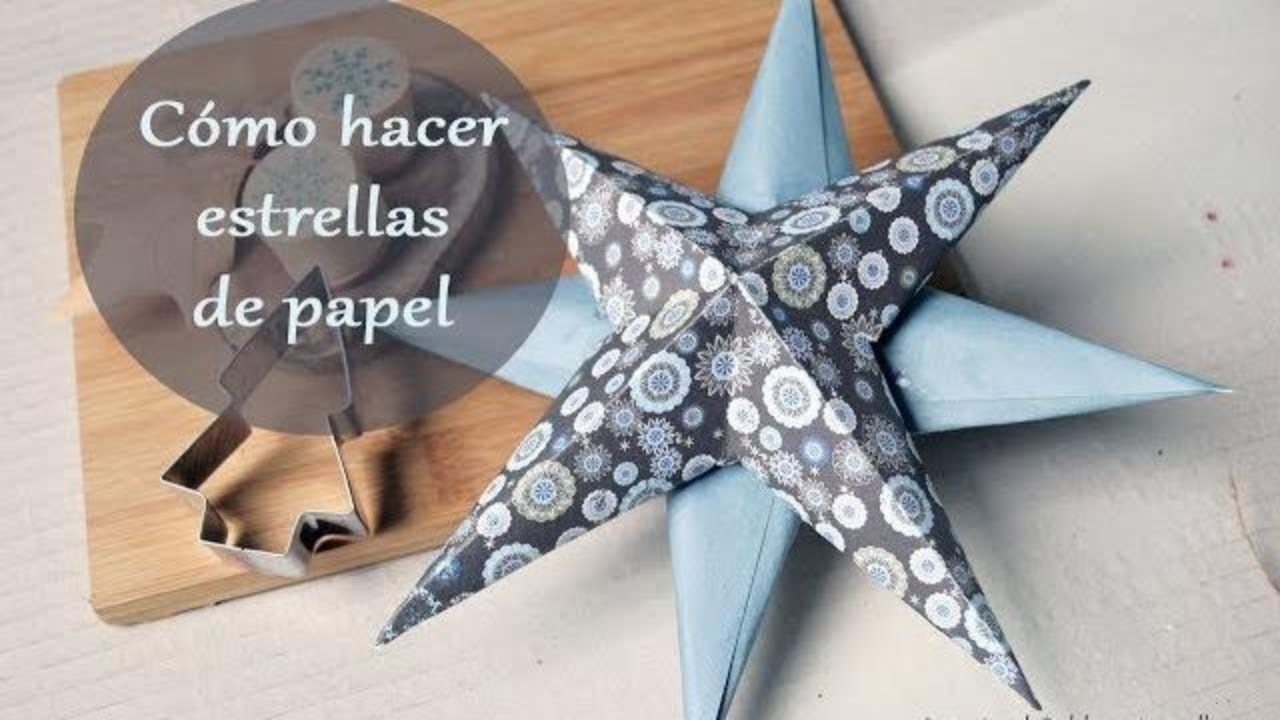 Cómo hacer estrella de papel para Navidad (rápida y sencilla)